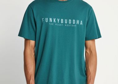 Ανδρικό βαμβακερό t-shirt με τύπωμα - FUNKY BUDDHA - 