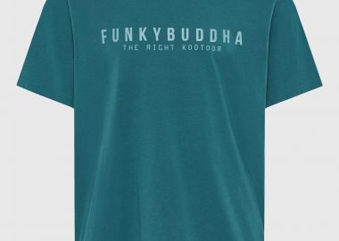 Ανδρικό βαμβακερό t-shirt με τύπωμα - FUNKY BUDDHA - 
