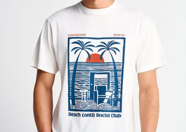 Ανδρικό βαμβακερό t-shirt με τύπωμα - FUNKY BUDDHA - 