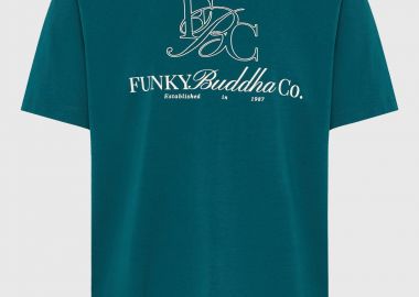 Ανδρικό βαμβακερό t-shirt με τύπωμα - FUNKY BUDDHA - 