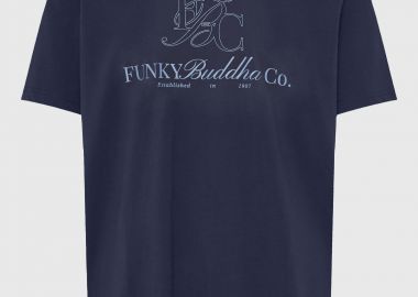 Ανδρικό βαμβακερό t-shirt με τύπωμα - FUNKY BUDDHA - 
