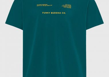 Ανδρικό βαμβακερό t-shirt με τύπωμα - FUNKY BUDDHA - 