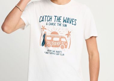 Ανδρικό βαμβακερό t-shirt με τύπωμα - FUNKY BUDDHA - 