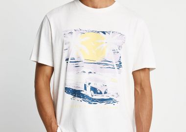 Ανδρικό βαμβακερό t-shirt με τύπωμα - FUNKY BUDDHA - 