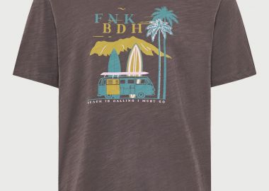 Ανδρικό βαμβακερό t-shirt με τύπωμα - FUNKY BUDDHA - 