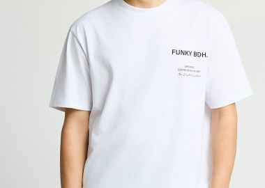 Ανδρικό βαμβακερό t-shirt με τύπωμα - FUNKY BUDDHA - 