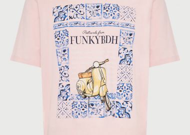 Ανδρικό βαμβακερό t-shirt με τύπωμα - FUNKY BUDDHA - 