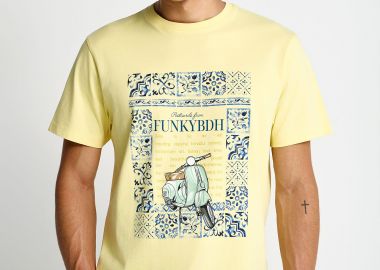 Ανδρικό βαμβακερό t-shirt με τύπωμα - FUNKY BUDDHA - 