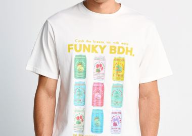 Ανδρικό βαμβακερό t-shirt με τύπωμα - FUNKY BUDDHA - 