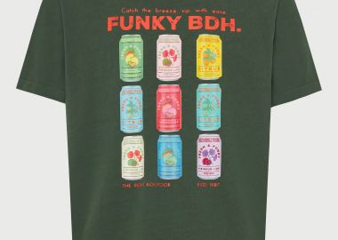 Ανδρικό βαμβακερό t-shirt με τύπωμα - FUNKY BUDDHA - 
