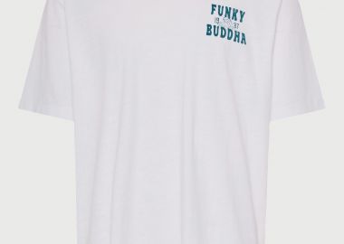 Ανδρικό βαμβακερό t-shirt με τύπωμα στην πλάτη - FUNKY BUDDHA - 