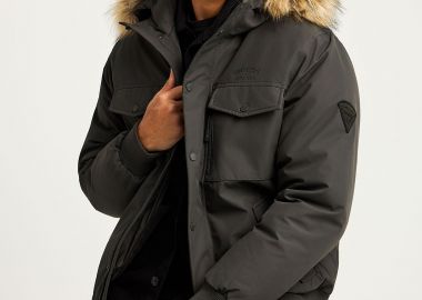 Ανδρικό bomber με αποσπώμενη κουκούλα - FUNKY BUDDHA - 