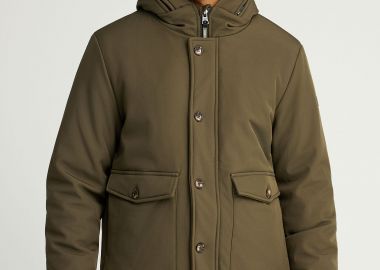 Ανδρικό bomber μπουφάν με κουκούλα - FUNKY BUDDHA - 