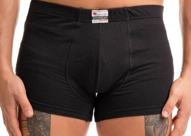 ΑΝΔΡΙΚΟ BOXER ΒΑΜΒΑΚΕΡΟ ΜΕ ΕΣΩΤΕΡΙΚΟ ΛΑΣΤΙΧΟ GIORGIO ΜΑΥΡΟ Μαύρο - Giorgio - 