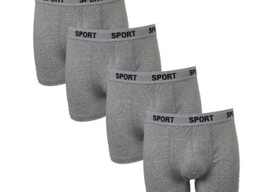 Ανδρικό Boxer Sport Σετ 4 Τεμ A70129_2 Γκρι Γκρι - Filinda - 