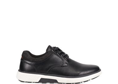 Ανδρικό casual μαύρο παπούτσι - MIGATO - 