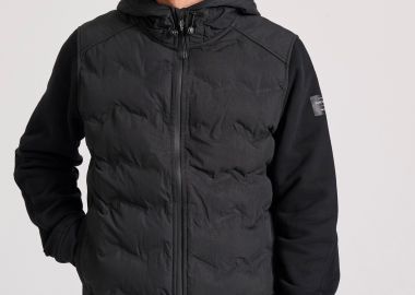 Ανδρικό casual μπουφάν με καπιτονέ επένδυση - FUNKY BUDDHA - 