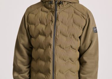 Ανδρικό casual μπουφάν με καπιτονέ επένδυση - FUNKY BUDDHA - 