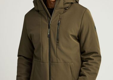 Ανδρικό casual μπουφάν με κουκούλα - FUNKY BUDDHA - 