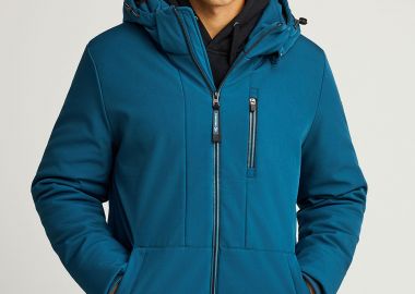 Ανδρικό casual μπουφάν με κουκούλα - FUNKY BUDDHA - 