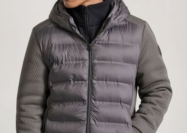 Ανδρικό casual μπουφάν σε rib ύφανση - FUNKY BUDDHA - 