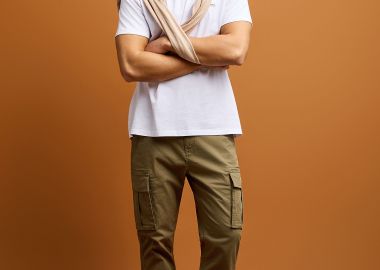 Ανδρικό comfort cargo παντελόνι - The essentials - FUNKY BUDDHA - 