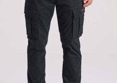 Ανδρικό comfort cargo παντελόνι με cuffed τελείωμα - FUNKY BUDDHA - 
