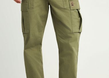 Ανδρικό comfort fit cargo παντελόνι - FUNKY BUDDHA - 