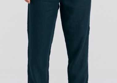 Ανδρικό comfort fit λινό chino παντελόνι - FUNKY BUDDHA - 