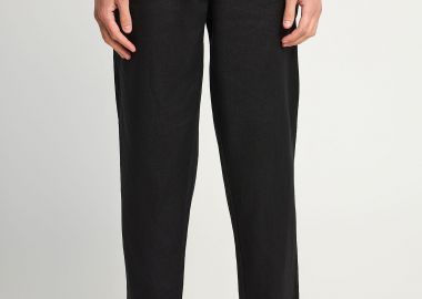 Ανδρικό comfort fit λινό chino παντελόνι - FUNKY BUDDHA - 