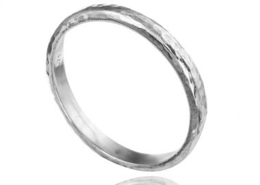 Ανδρικό δαχτυλίδι βέρα από ασήμι 925 σφυρήλατο -  - 