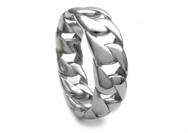 Ανδρικό Δαχτυλίδι με μοντέρνο σχέδιο AT146 - Asimenio - 