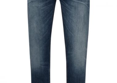 ΑΝΔΡΙΚΟ DENIM ΠΑΝΤΕΛΟΝΙ ΚΑΝΟΝΙΚΗ ΓΡΑΜΜΗ ΣΚΟΥΡΟ ΜΠΛΕ - BOSS - 