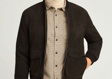 Ανδρικό δερμάτινο jacket - FUNKY BUDDHA - 