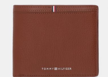 Ανδρικό Δερμάτινο Πορτοφόλι Tommy Hilfiger AM0AM13970-GVI Ταμπά - Tommy Hilfiger - 