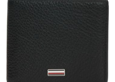 Ανδρικό Δερμάτινο Πορτοφόλι Tommy Hilfiger AM0AM14496-BDS Μαύρο - Tommy Hilfiger - 