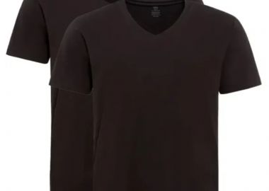 ΑΝΔΡΙΚΟ ΕΣΩΡΟΥΧΟ Τ-SHIRT ΜΕ V-ΛΑΙΜΟΚΟΨΗ ΣΕΤ 2 ΤΜΧ ΜΑΥΡΟ - CAMEL ACTIVE - 