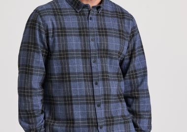 Ανδρικό flannel καρό πουκάμισο - FUNKY BUDDHA - 