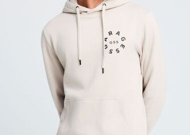 Ανδρικό φούτερ με κουκούλα και τύπωμα στην πλάτη Garage 55 - GARAGE 55 - 