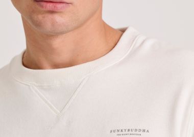 Ανδρικό φούτερ με τυπωμένο logo - The essentials - FUNKY BUDDHA - 