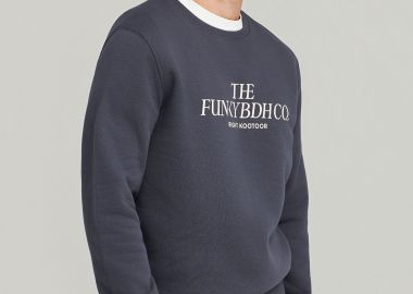 Ανδρικό φούτερ με τυπωμένο logo - The essentials - FUNKY BUDDHA - 