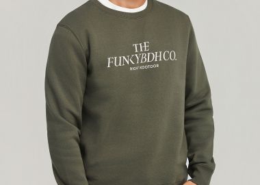 Ανδρικό φούτερ με τυπωμένο logo - The essentials - FUNKY BUDDHA - 