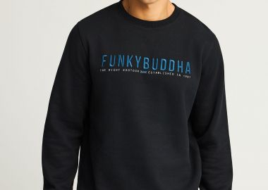 Ανδρικό φούτερ με τυπωμένο logo - The essentials - FUNKY BUDDHA - 