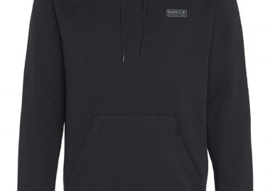 ΑΝΔΡΙΚΟ ΦΟΥΤΕΡ SMALL LOGO HOODIE BARBOUR INTERNATIONAL ΚΑΝΟΝΙΚΗ ΓΡΑΜΜΗ ΜΑΥΡΟ - BARBOUR INTERNATIONAL - 