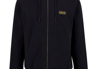 ΑΝΔΡΙΚΟ ΦΟΥΤΕΡ ΖΑΚΕΤΑ DONNINGTON HOODIE BARBOUR INTERNATIONAL ΚΑΝΟΝΙΚΗ ΓΡΑΜΜΗ ΜΑΥΡΟ - BARBOUR INTERNATIONAL - 