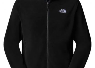 ΑΝΔΡΙΚΟ ΦΟΥΤΕΡ ΖΑΚΕΤΑ FLEECE THE NORTH FACE GLACIER ΚΑΝΟΝΙΚΗ ΓΡΑΜΜΗ ΜΑΥΡΟ - NORTH FACE - 