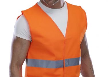 Ανδρικο Γιλεκο Εργασιας Fluo 2 Bands Yoko HVW102 Fluo Orange -  - 