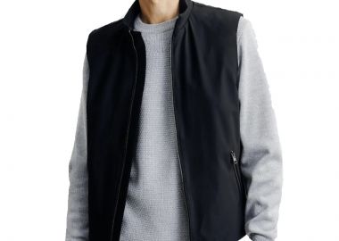 ΑΝΔΡΙΚΟ ΓΙΛΕΚΟ IZAC BLOUSON RILEY ΚΑΝΟΝΙΚΗ ΓΡΑΜΜΗ ΜΑΥΡΟ - IZAC - 