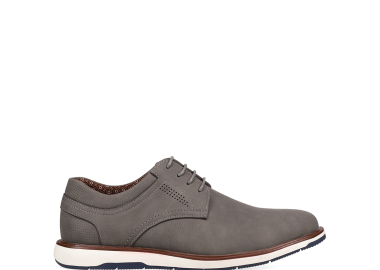 Ανδρικό γκρι παπούτσι Oxford - MIGATO - 
