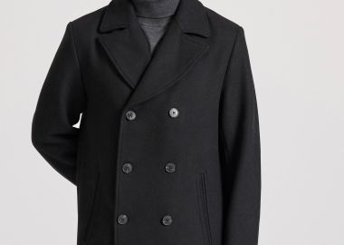 Ανδρικό ημίπαλτο με μίξη από μαλλί - FUNKY BUDDHA - 